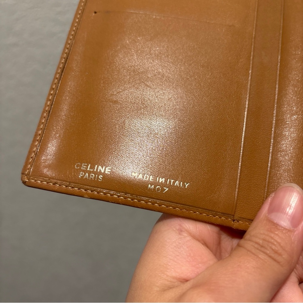 Celine Triomphe Pattern Continental Wallet - Beig… - image 5